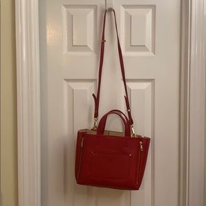 Ann Taylor Tote Red